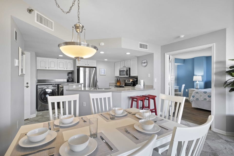 Dining table with seating for 6
