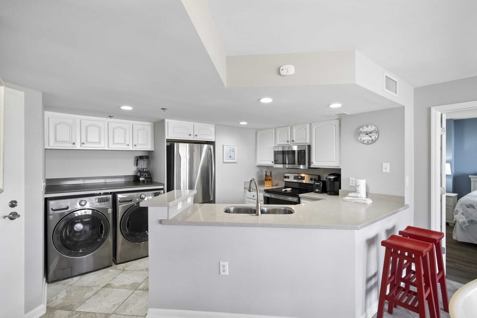 Kitchen with stainless appliances