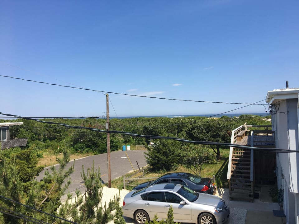 Ocean view from lower deck.