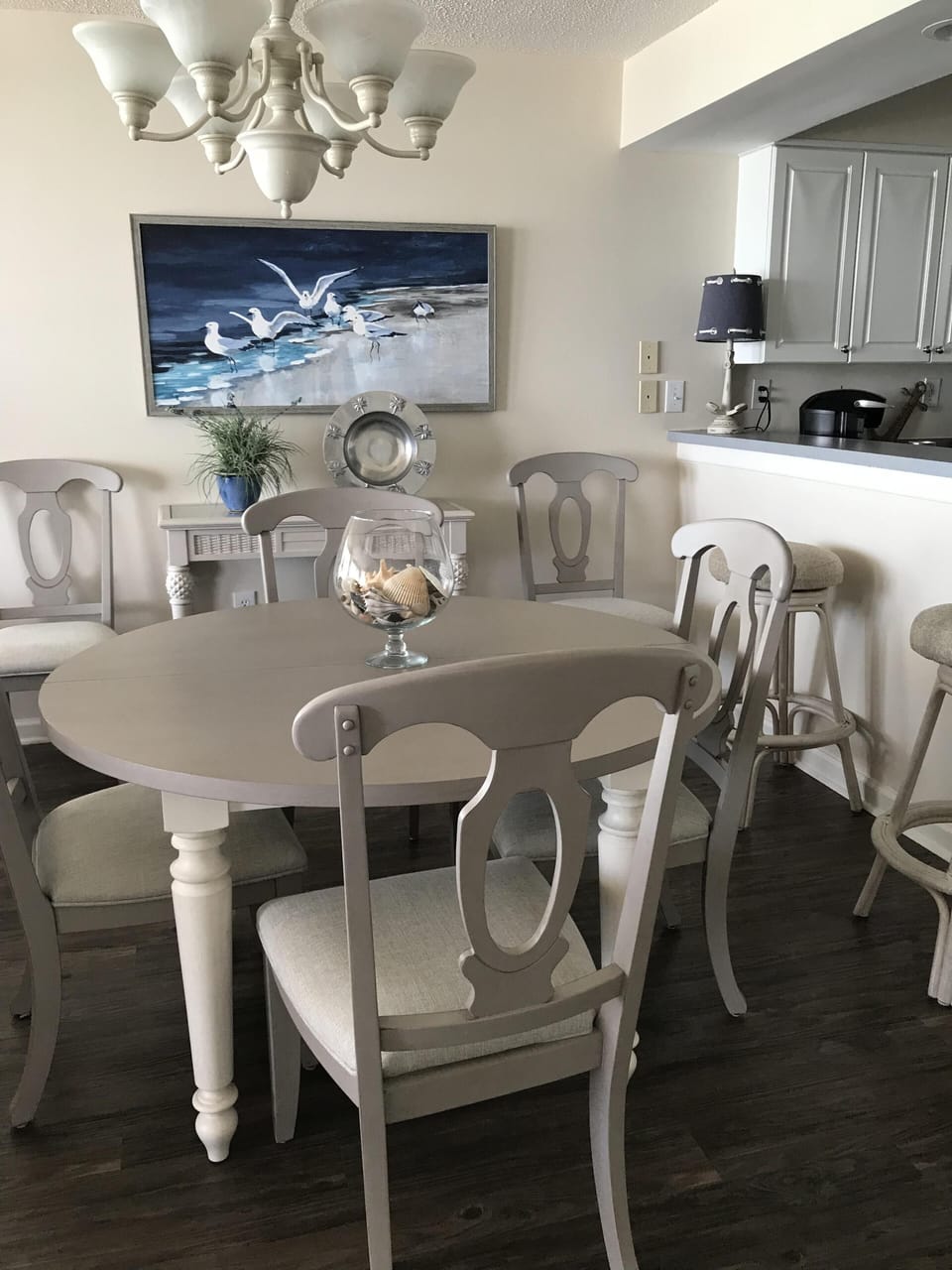 New dining table seats 4 or 6 with table leaf - new dining picture