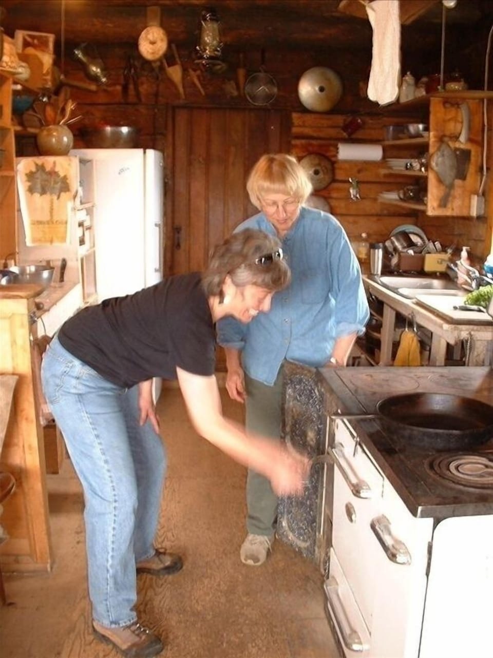 learning to use the Museum cookstove