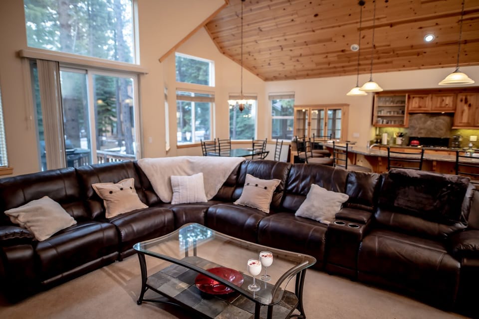 Large couch in family room 