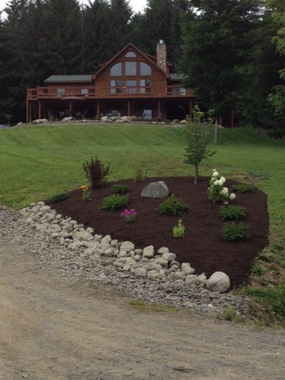 Bottom of driveway