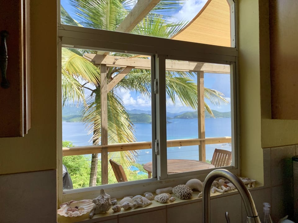 View from the kitchen sink