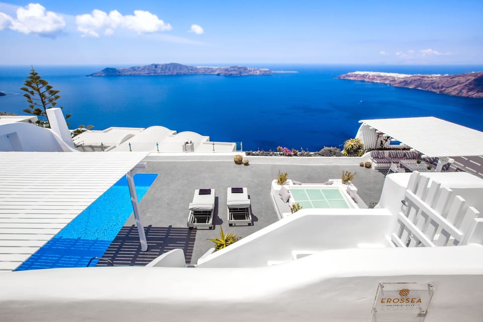 Erossea luxury private Villa with 180m2 terrace and sunset view 