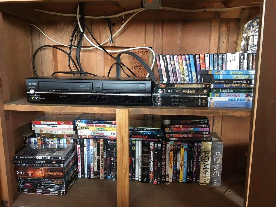 We have a large selection of movies available. 