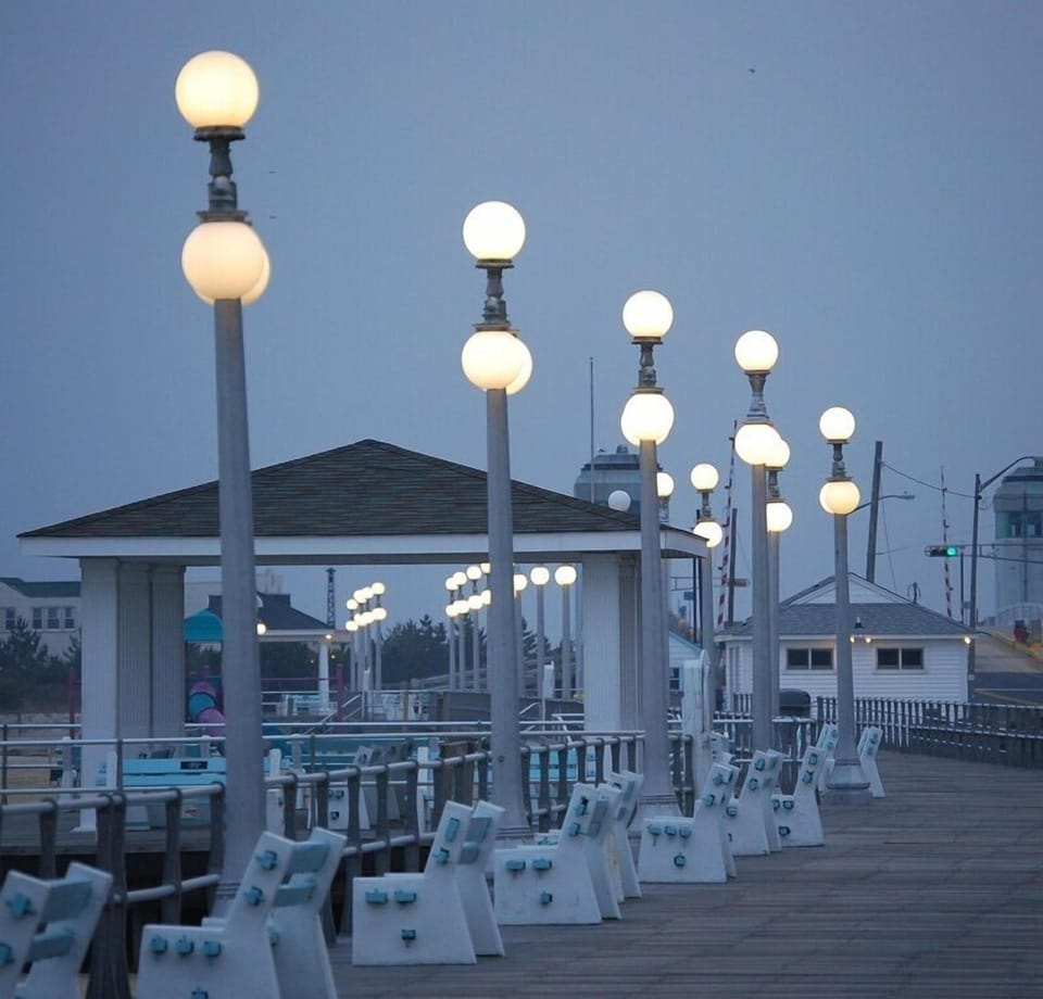 Avon's Beautiful Boardwalk.  There are often delightful evening events. 