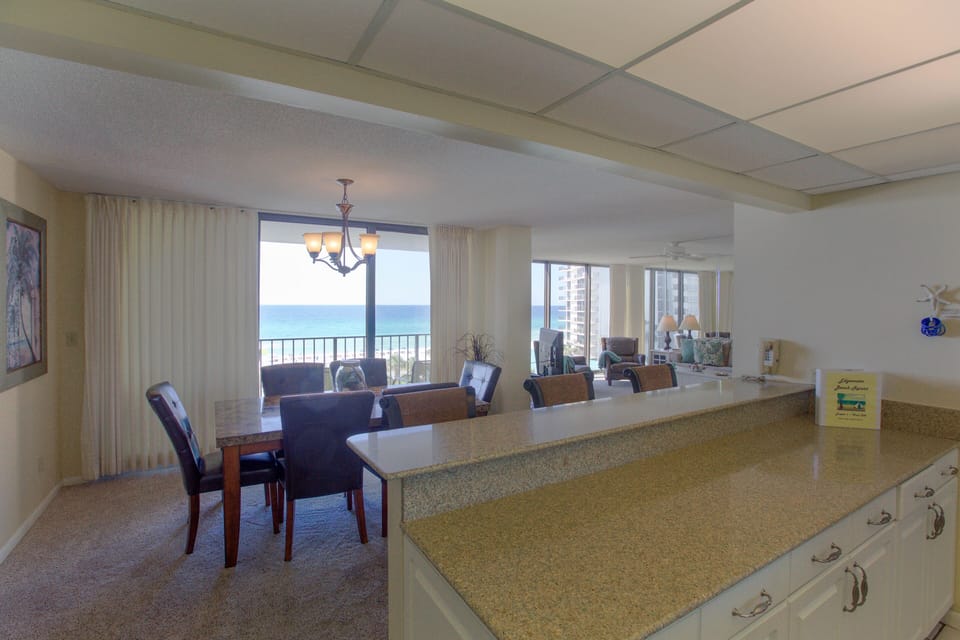 Even the cook has a view from the kitchen. 