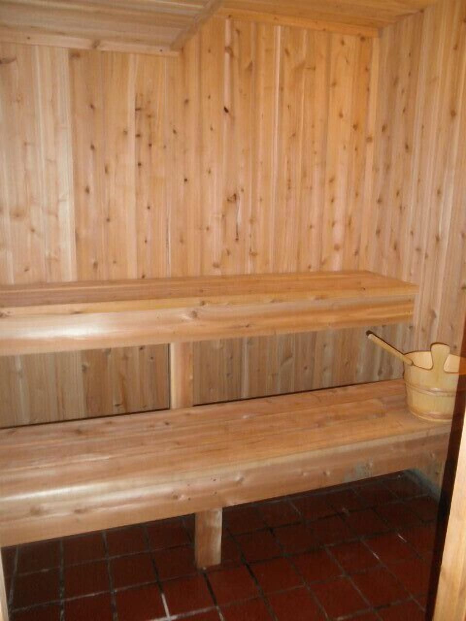 Sauna in lower level