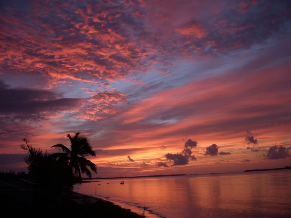 One of MANY spectacular sunrises viewed from the deck of Abaco Palms.