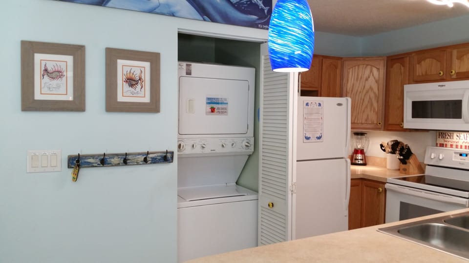 Fully Stocked Kitchen with Washer and Dryer