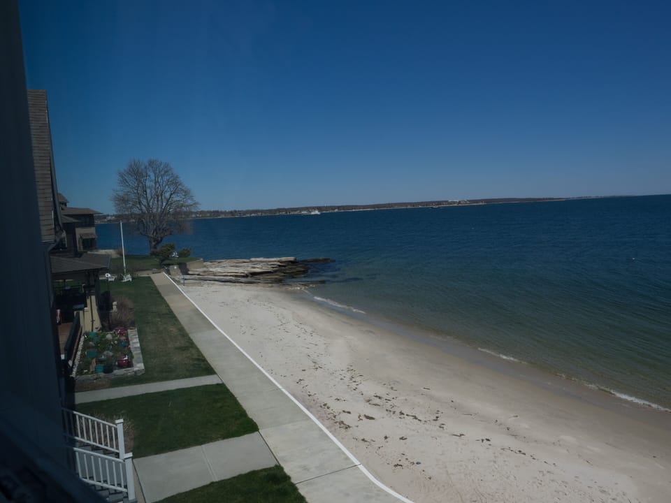 A view from one of the bedroom towards Groton and the Thames River