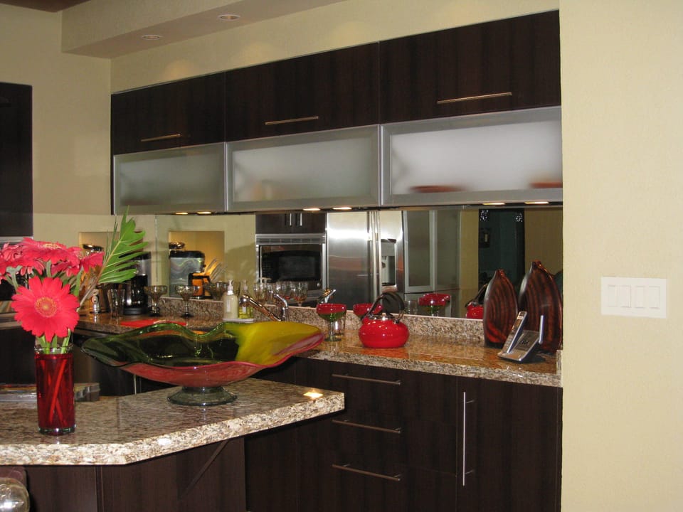 A well appointed kitchen with every needed accessory
