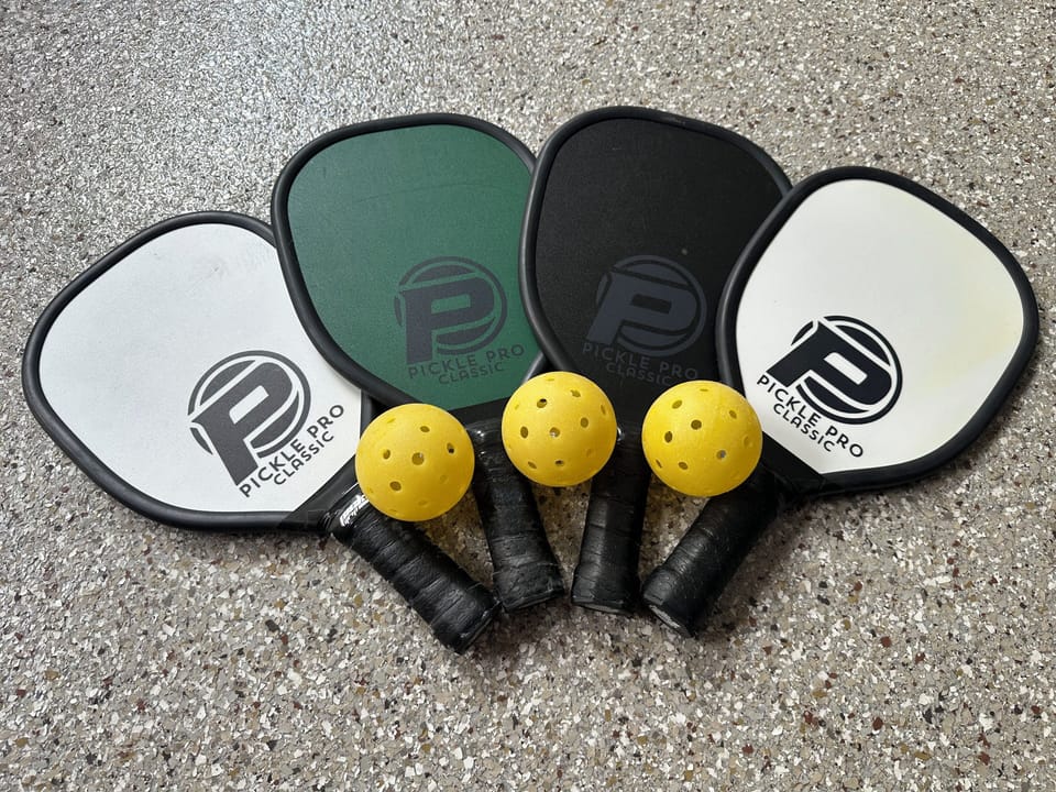 Family friendly pickleball rackets & balls added in 2025.  Reserve your court! 