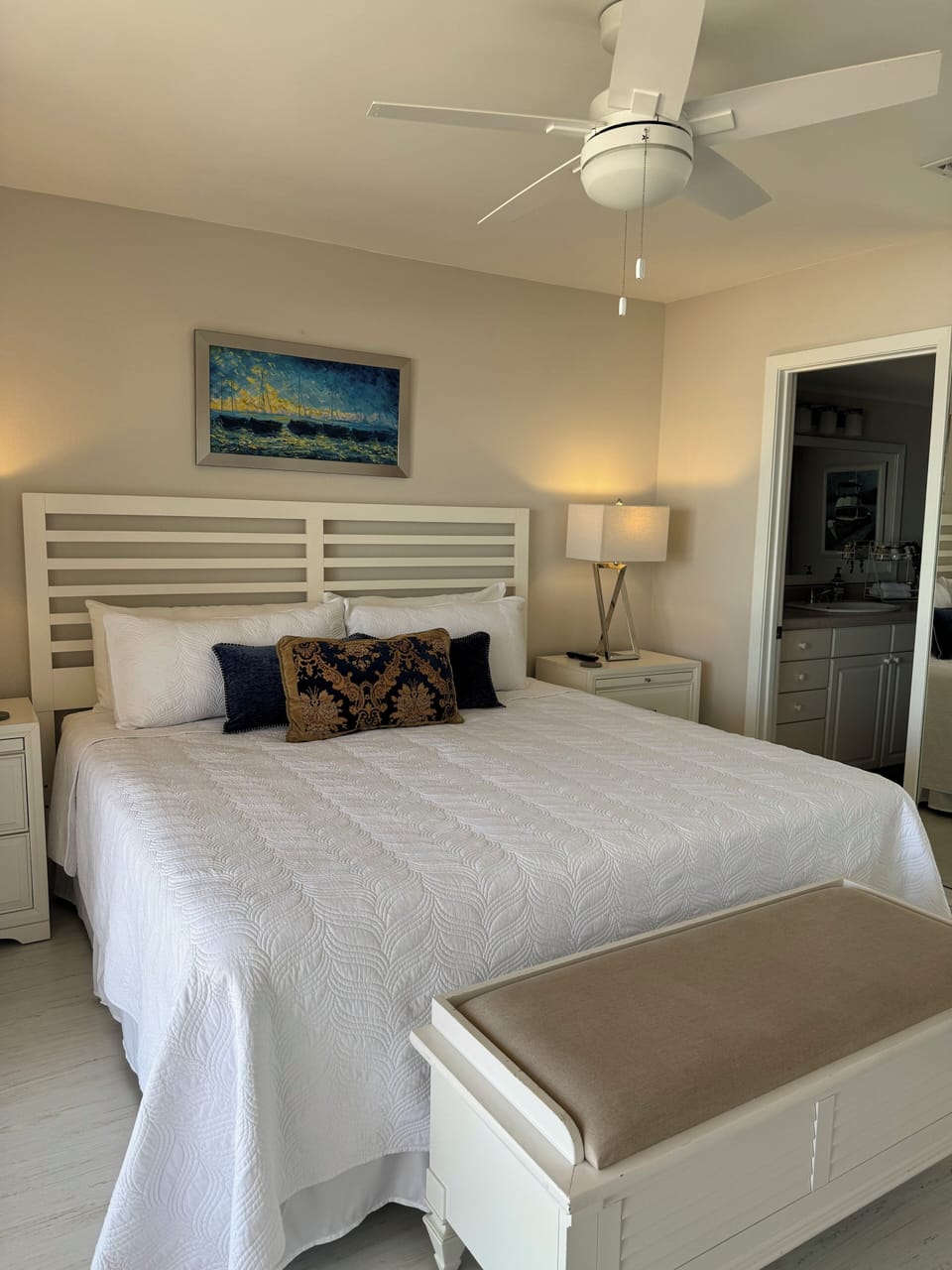 New king mattress in master!