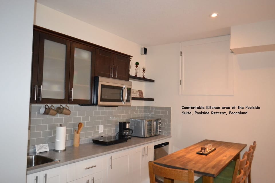 Kitchenette of the Poolside suite