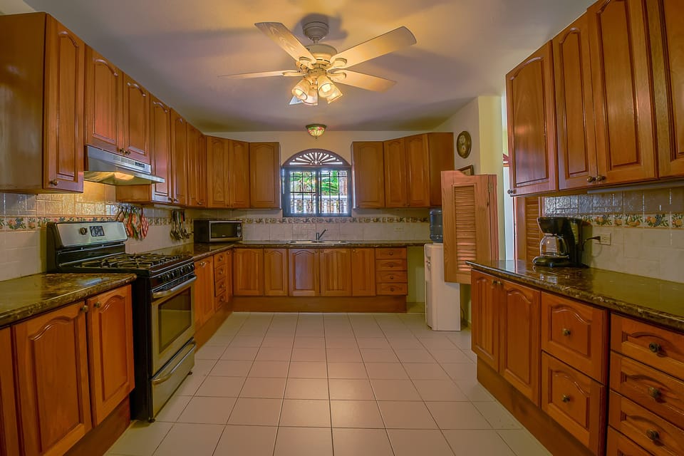 The kitchen is well appointed with everything you need including 2 refridgerator