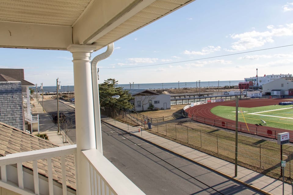 View from 3rd floor deck facing ocean and boardwalk