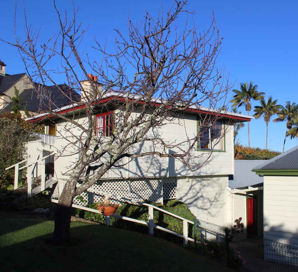 View of Baywatch studio from back garden