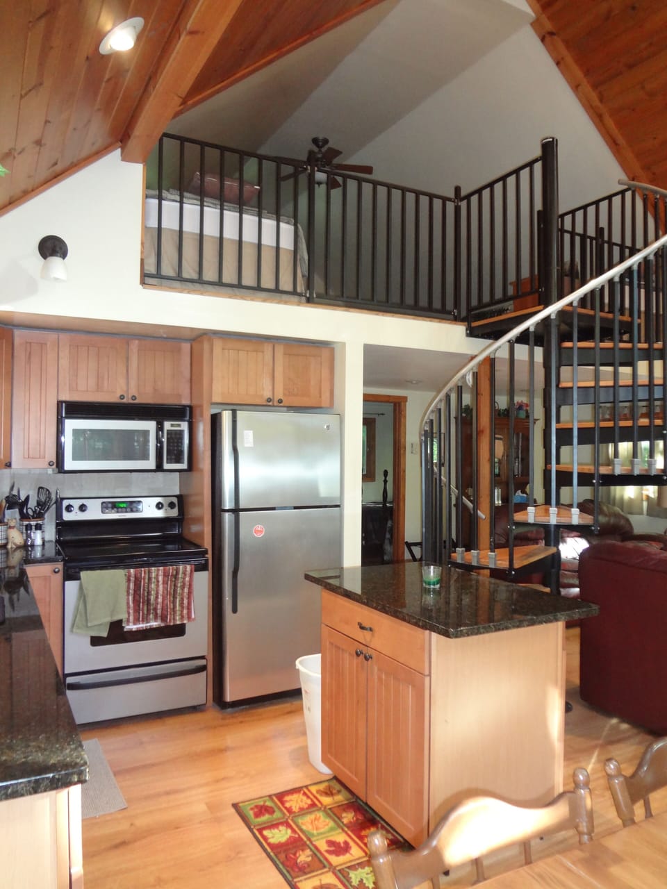 Kitchen stocked with all the cookware and service ware you'll need for your stay
