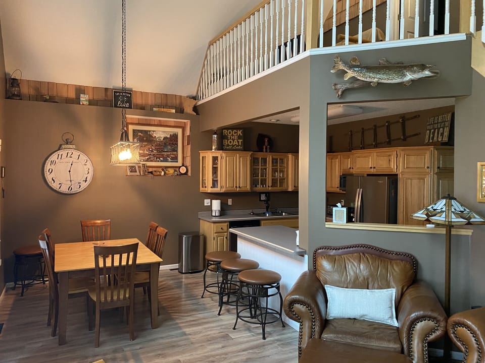 Main cabin kitchen and dinning area