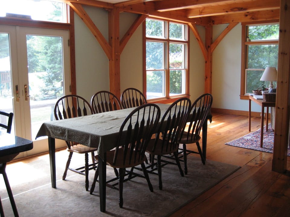 Dining room with opens to large outside patio
