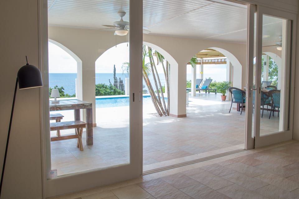 Open up the sliding doors and let the outside in!