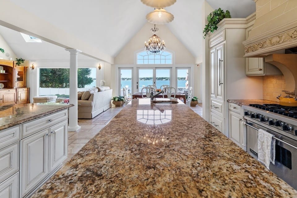 Chefs Kitchen with Island with all the Dishes & appliances needed 