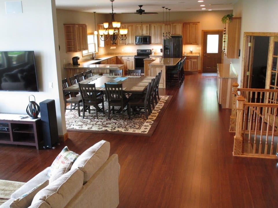 View from Great Room to Dining / Kitchen