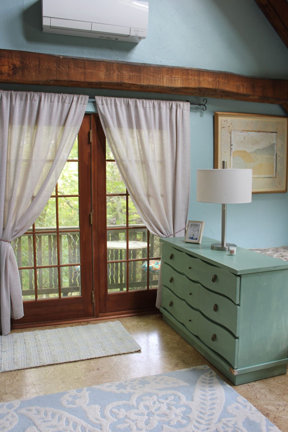 French doors from master bedroom to terrace
