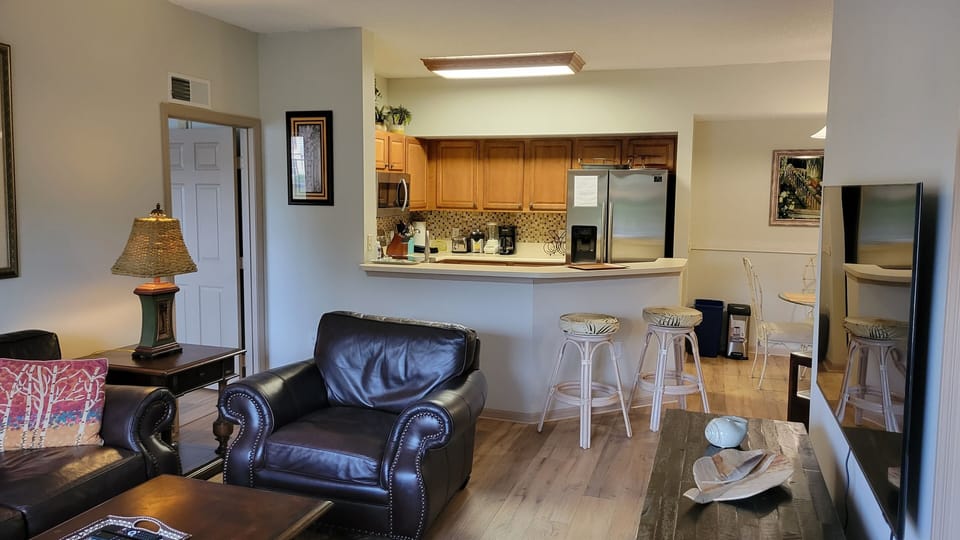Living room is equipped with 55" LED TV