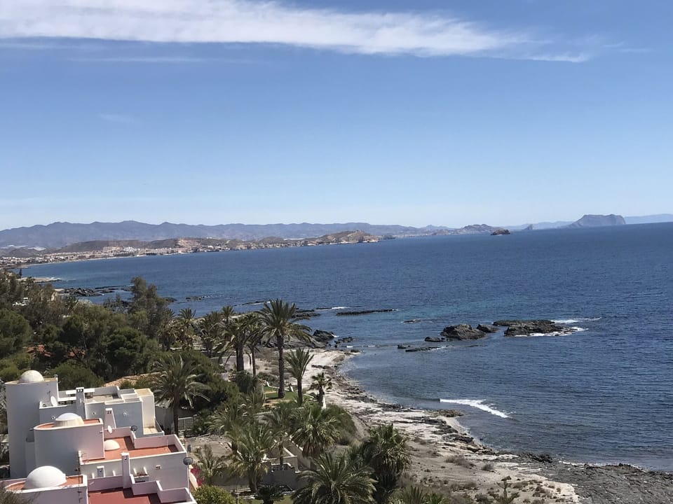 Sea view going up to San Juan