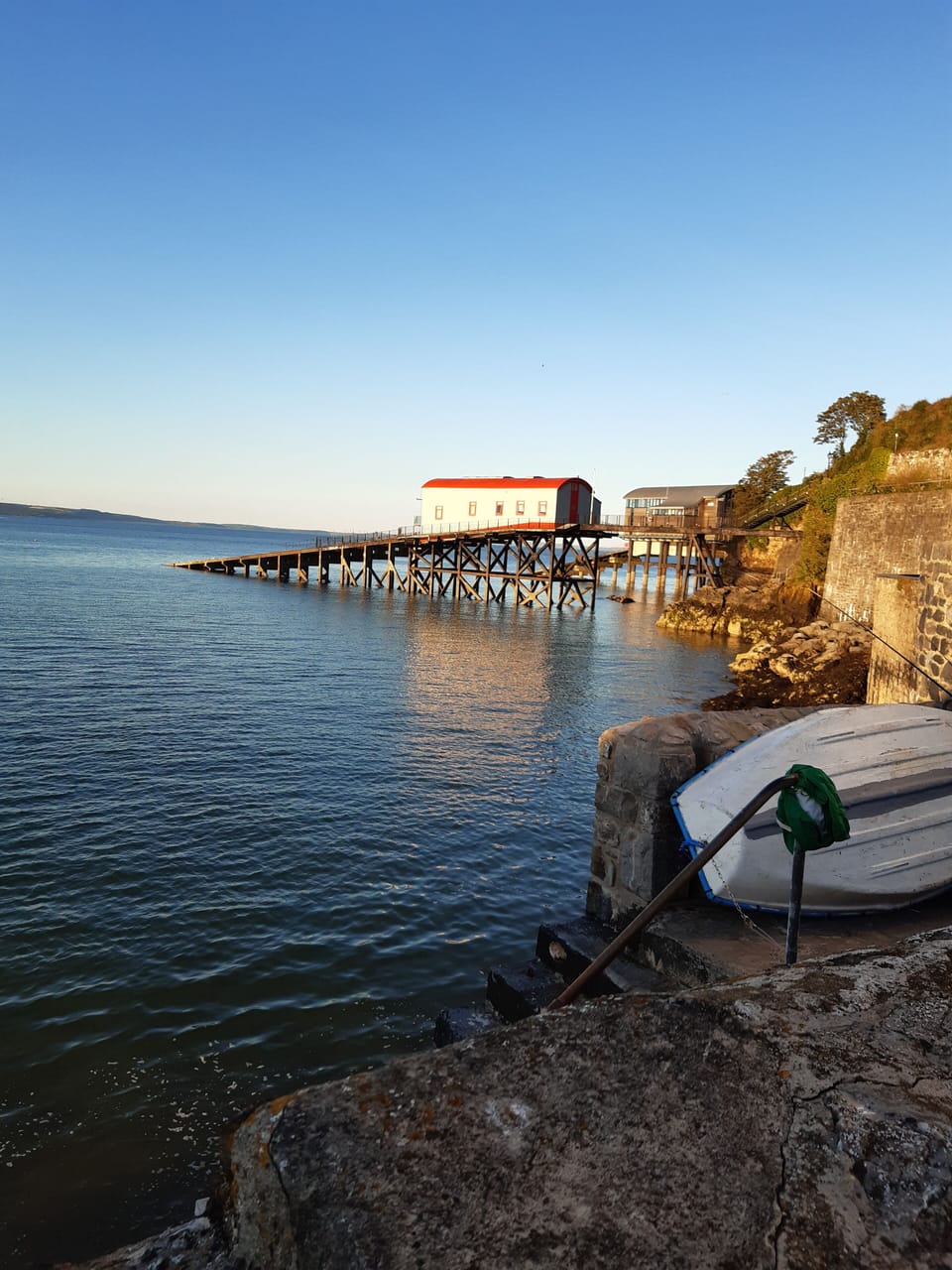 The 2 lifeboat stations = old and new