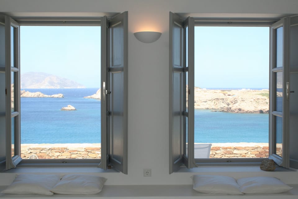 We are at the seafront - lets not forget it even when within the villa!