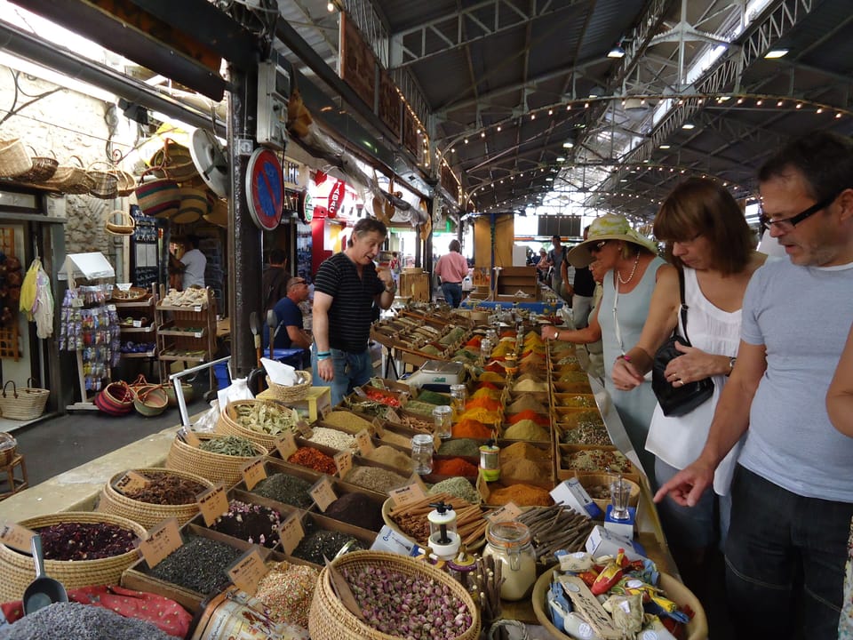 Market in Antibes old town