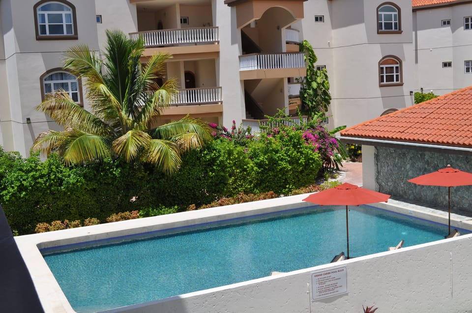 One of six pools on site