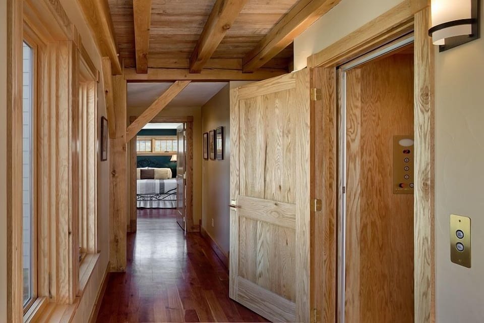 Wide hallways for wheelchairs