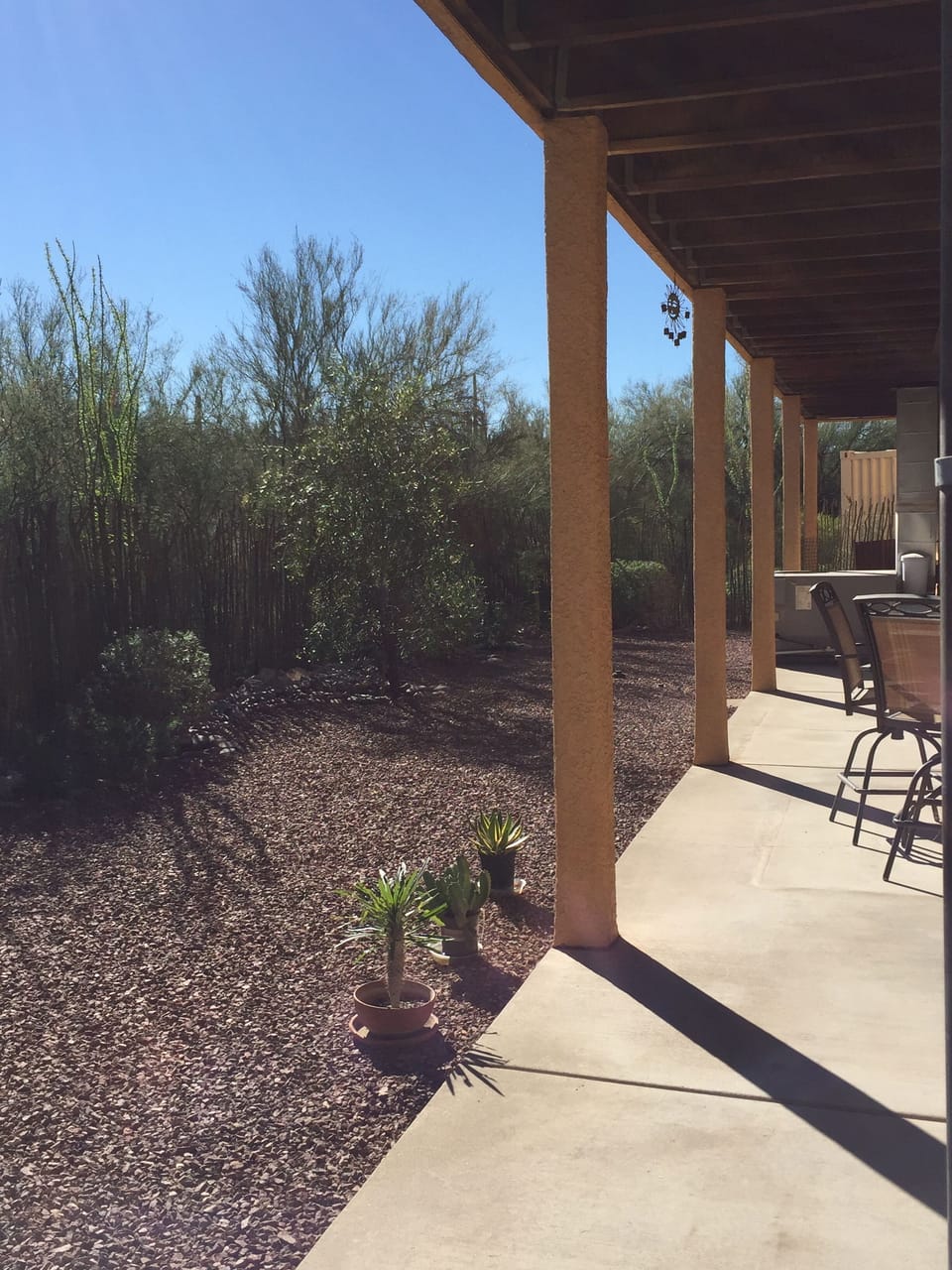 Outside patio