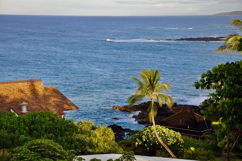Watch stand up paddlers, canoers, whales, turtles, sail boats, etc. from lanai