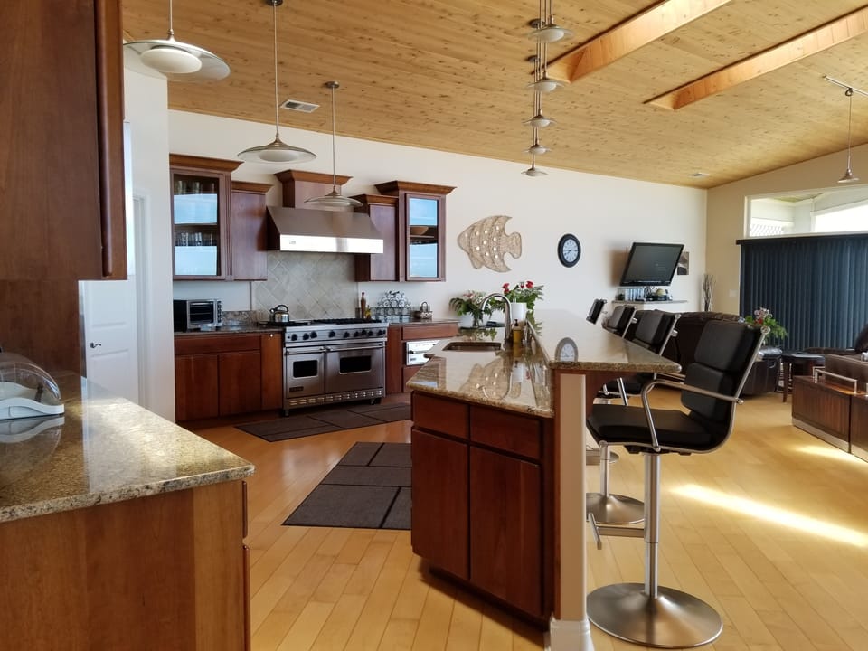 kitchen is facing the ocean. any chef and the chef in you will love this space