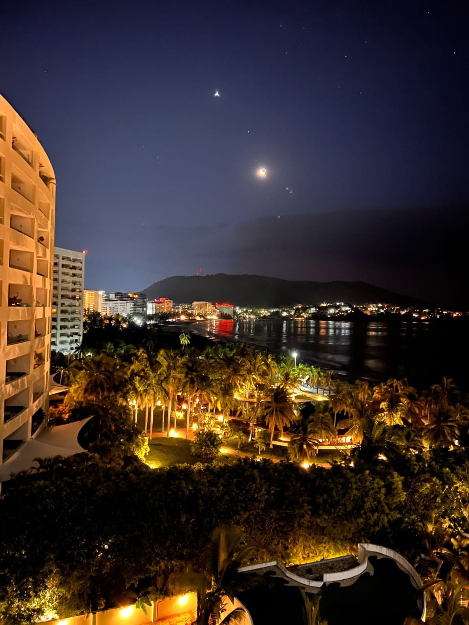 Evening view from our front patio