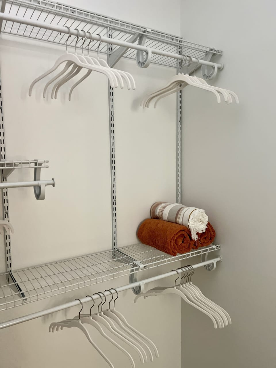 Ample closet space and beach towels