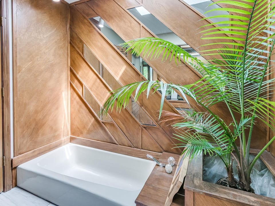 Soaking Tub in Master Bathroom.