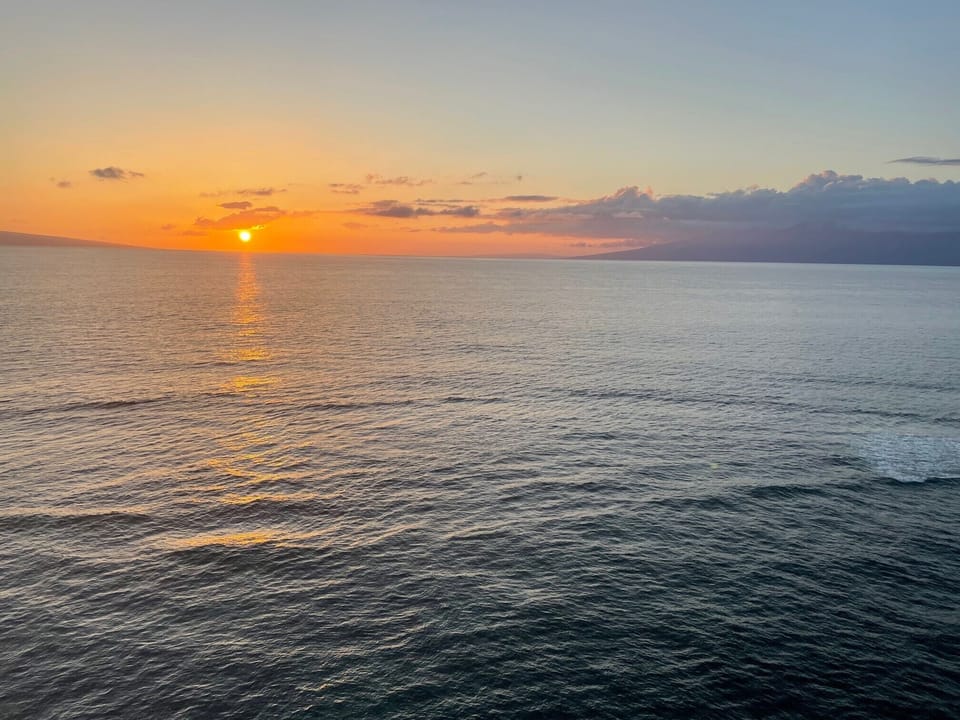 Sunset view from Lanai