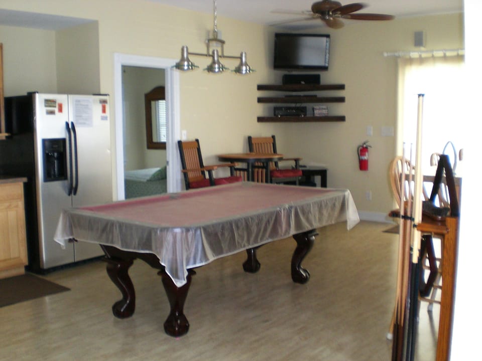 Pool room and bar area