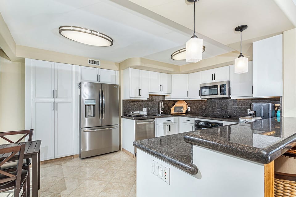 Well equipped kitchen.