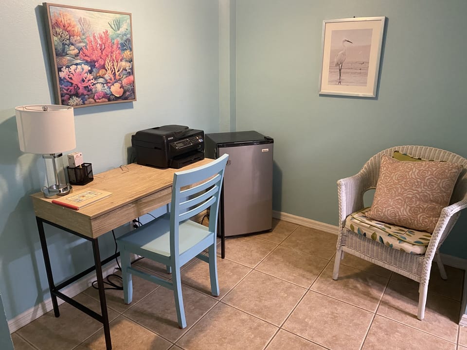 Desk in front hall