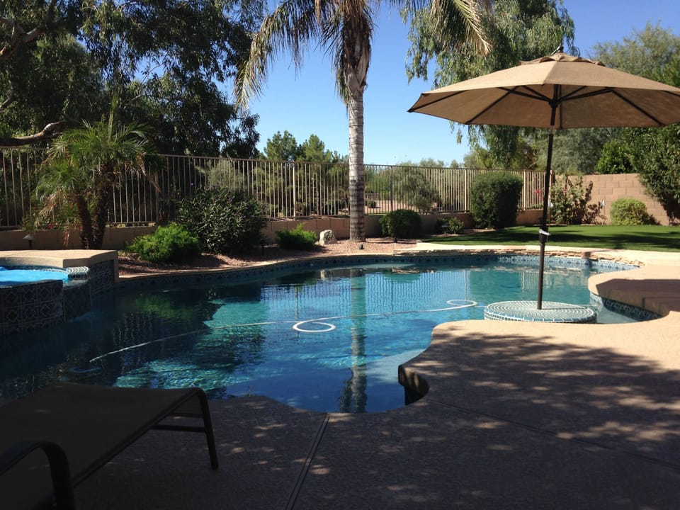 Pool in the morning
