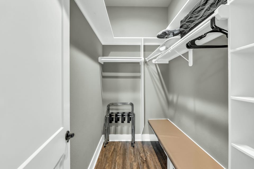 Master bedroom #1 offers ultra large walk in closet