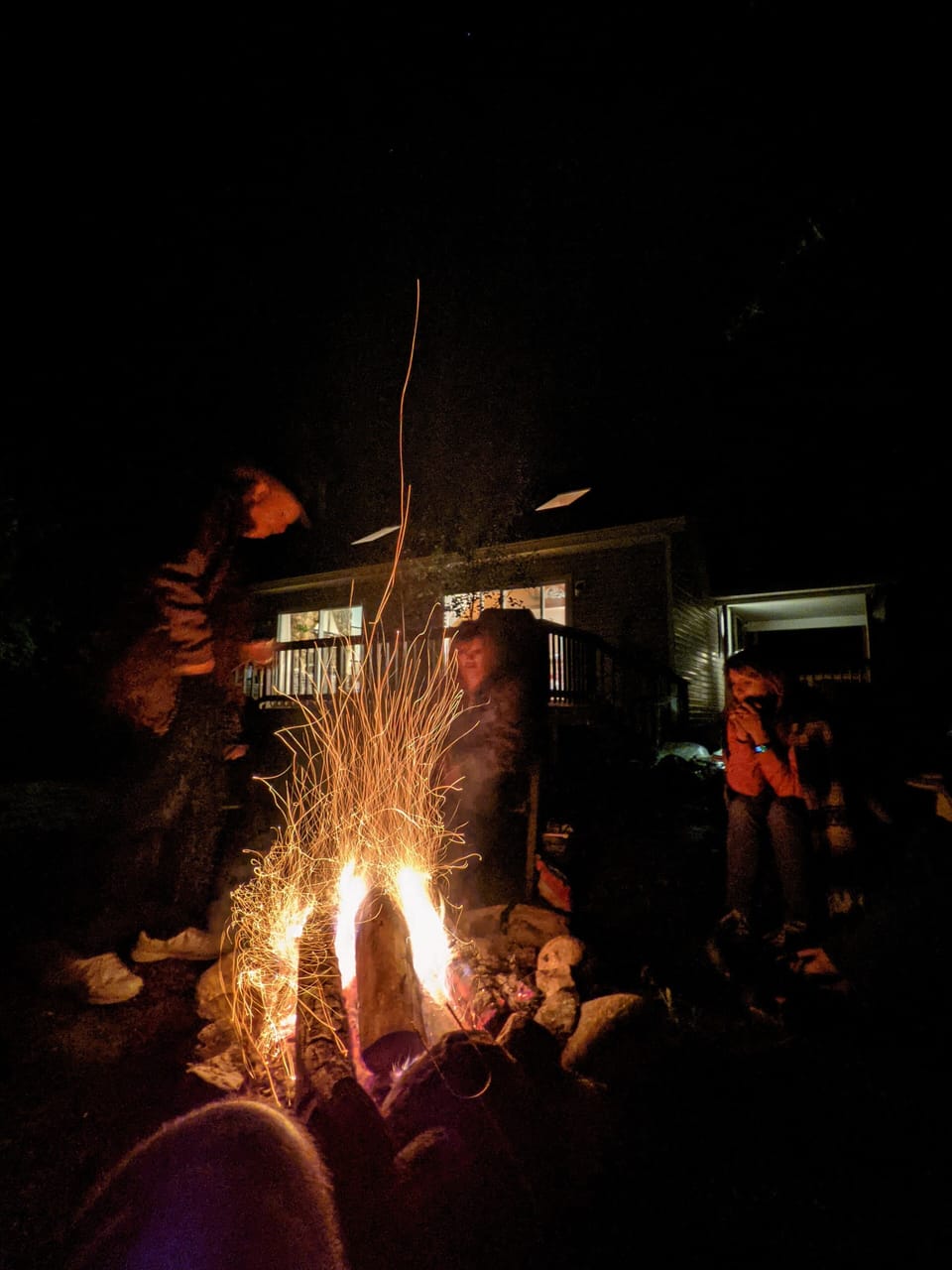 Campfire. Please honor quiet time after 9pm. Absolutely no fireworks.